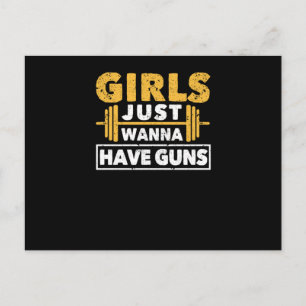 Carte Postale Amusant Entraînement Girl Gym Athlete Girls Juste