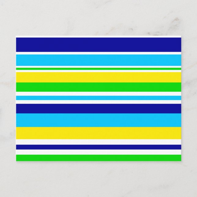 Carte Postale Amusant Été Turquoise Chaux Jaune Bleu Cadeaux (Devant)