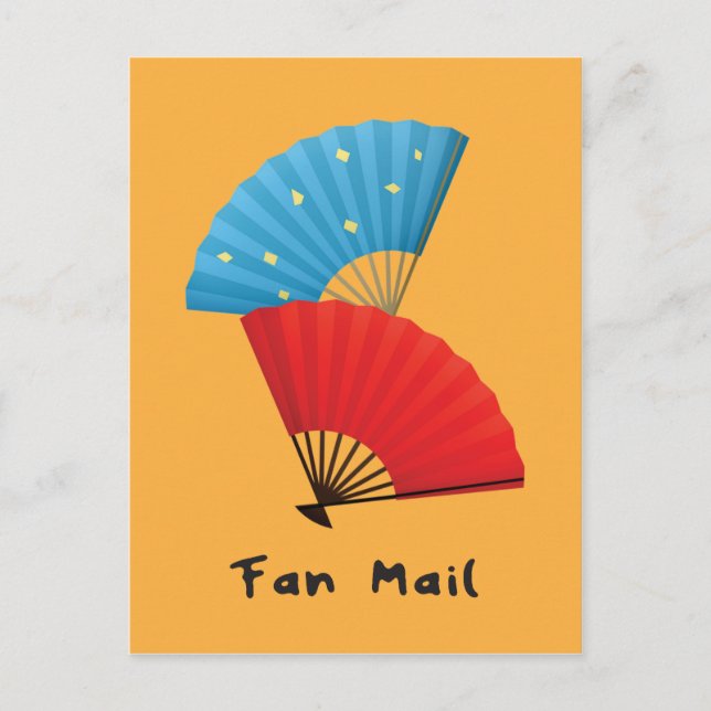 Carte Postale Amusant Fan Mail jeu avec des fans japonais (Devant)