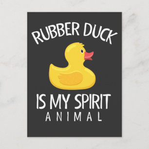 Carte Postale Amusant Favori animal en caoutchouc Duck Ventilate