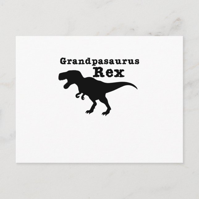 Carte Postale Amusant grand-père grand-pasaurus Rex Dinosaur (Devant)