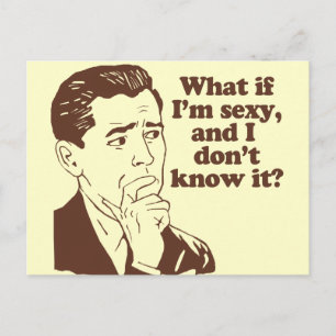 Carte Postale Amusant Mens Humour de style rétro