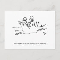 Carte postale amusante du dilemme de l'homme des c