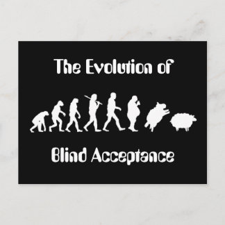 Carte Postale Amusante évolution de la parodie humaine