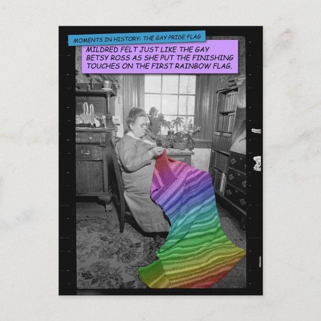 Carte postale amusante - Mildred, Gay Betsy Ross (Devant)