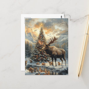 Carte Postale Amusante orignal de Noël