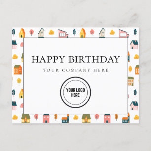 Carte Postale Amusants Immobilier Joyeux Anniversaire Ajouter Lo