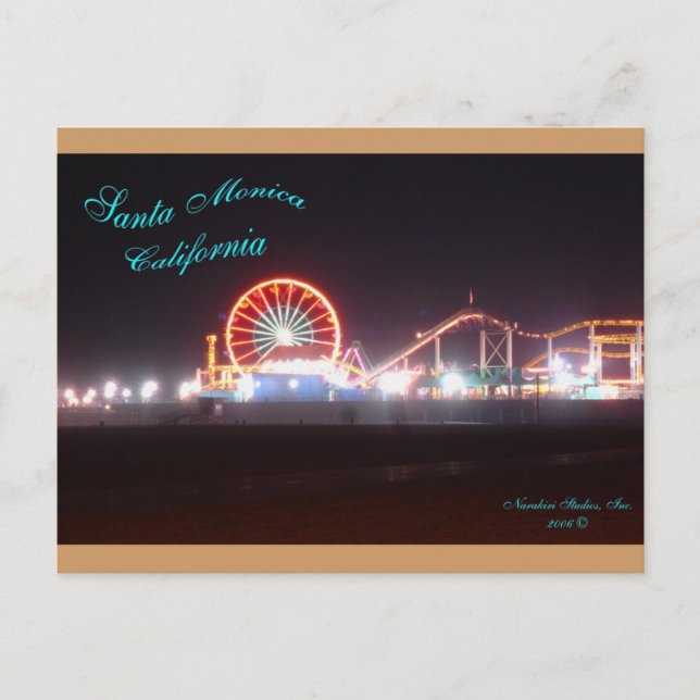 CARTE POSTALE AMUSEMENT À LA PLAGE (Devant)