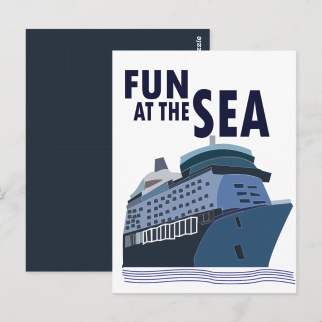 Carte Postale Amusement Au Sea Cruise Ship (Devant / Derrière)