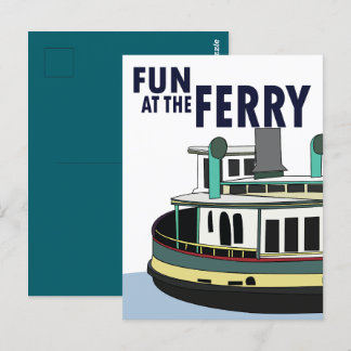 Carte Postale Amusement Au Voyage En Bateau De Ferry