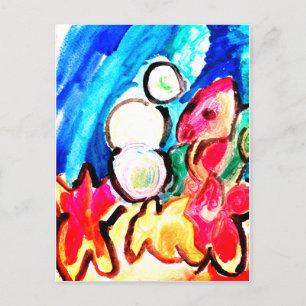 Carte Postale Amusement Seahorse