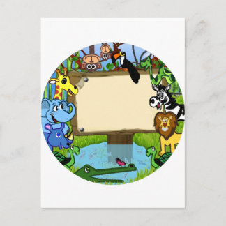 Carte Postale Amusez-vous avec les animaux