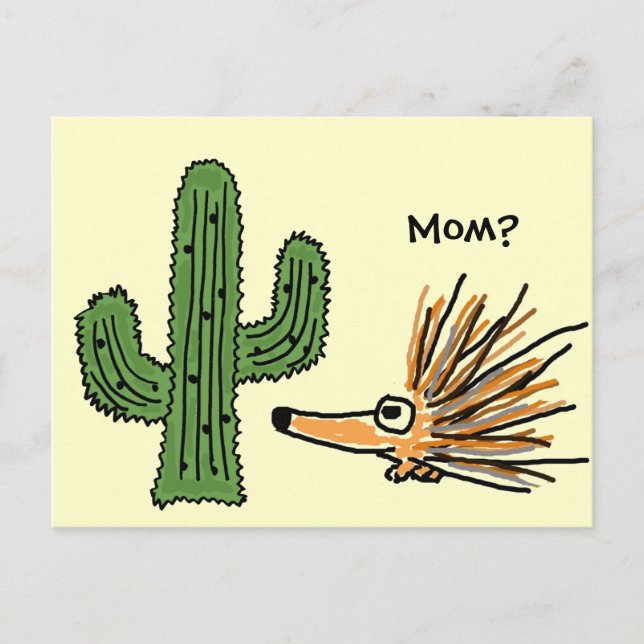 Carte postale AN- Funny Porcupine (Devant)