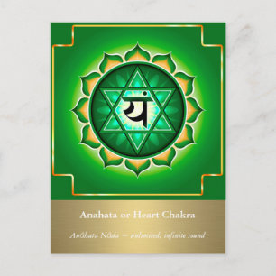 Carte postale Anahata ou Heart Chakra