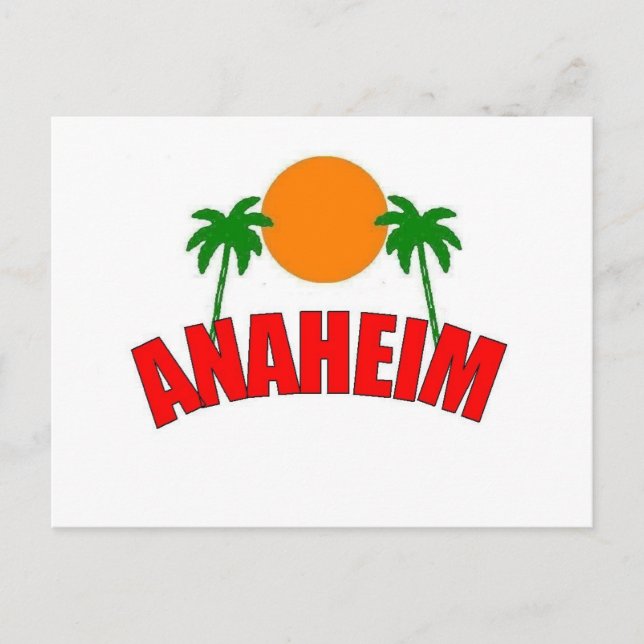 Carte Postale Anaheim, Californie (Devant)