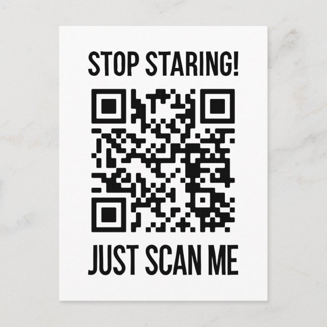 Carte Postale Analyser mon code QR pour un démarrage motivant (Devant)