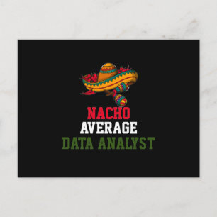 Carte Postale Analyste de données moyen nacho
