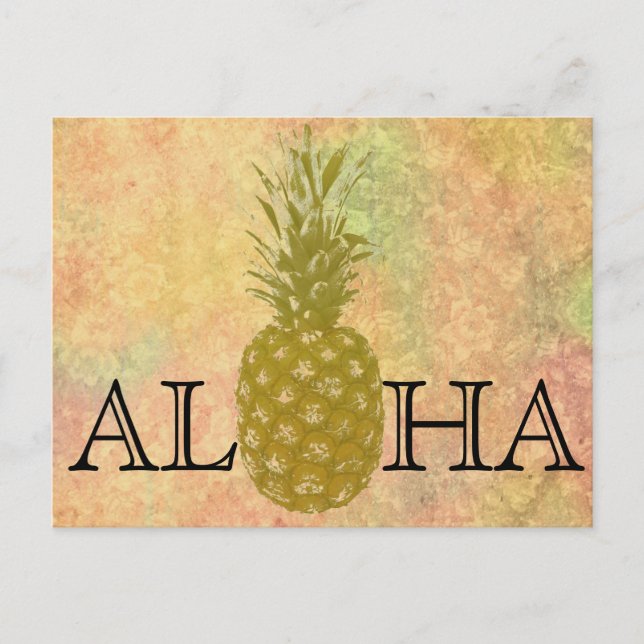 Carte postale ananas (Devant)