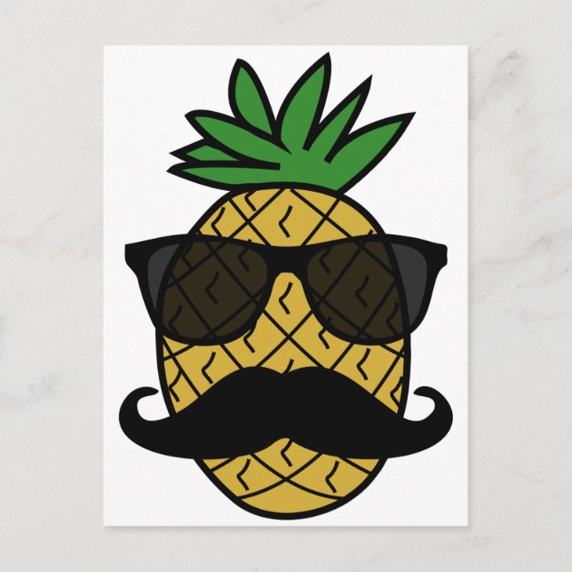 Carte Postale Ananas de hippie (Devant)