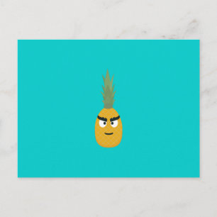 Carte Postale ananas en colère