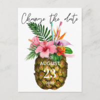 Ananas floral hawaïen tropical Changer la date
