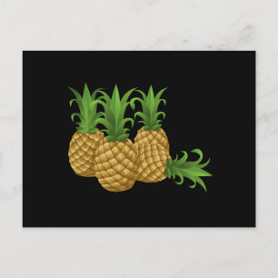 Carte Postale Ananas Glitch Food