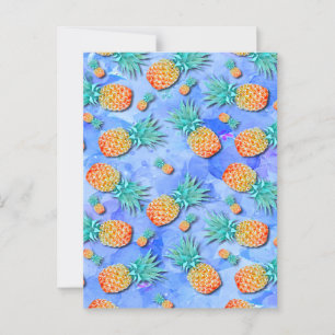 Carte Postale Ananas. Peindre. Party.