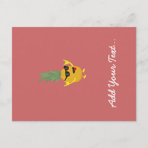 Carte Postale ananas rock'n'roll