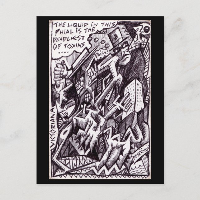 Carte Postale Anarchiste en liberté par Brian Benson (Devant)