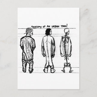 Carte Postale Anatomie du voyou urbain