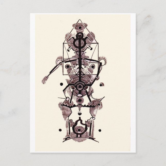 Carte Postale Anatomie d'un artiste (Devant)