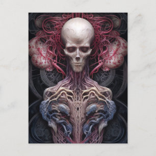 Carte Postale Anatomie Surréelle Horreur Sci-Fi Art