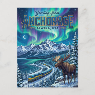 Carte Postale Anchorage États-Unis