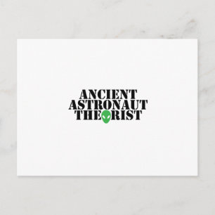 Carte Postale Ancien astronaute théoricien Alien Amusant Anniver