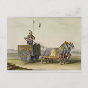 Carte Postale Ancien Chariot de guerre chinois, de 'Le Costume A