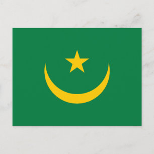 Carte Postale Ancien drapeau de Mauritanie