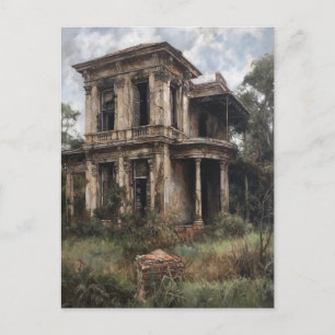 Carte Postale Ancien manoir rural abandonné