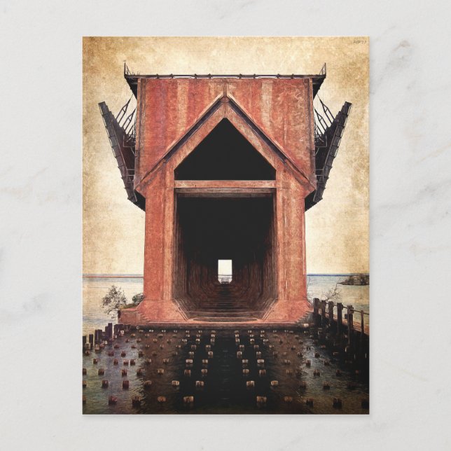 Carte Postale Ancien quai en fer (Devant)