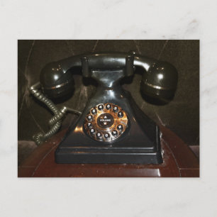 Carte Postale Ancien téléphone Vintage