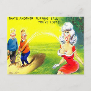 Carte postale ancienne - Bande dessinée - Golf - B