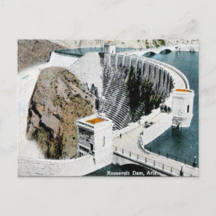Carte postale ancienne - barrage Roosevelt, Arizon