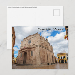 Carte Postale Ancienne cathédrale Santa Maria de Ciutadella - Me