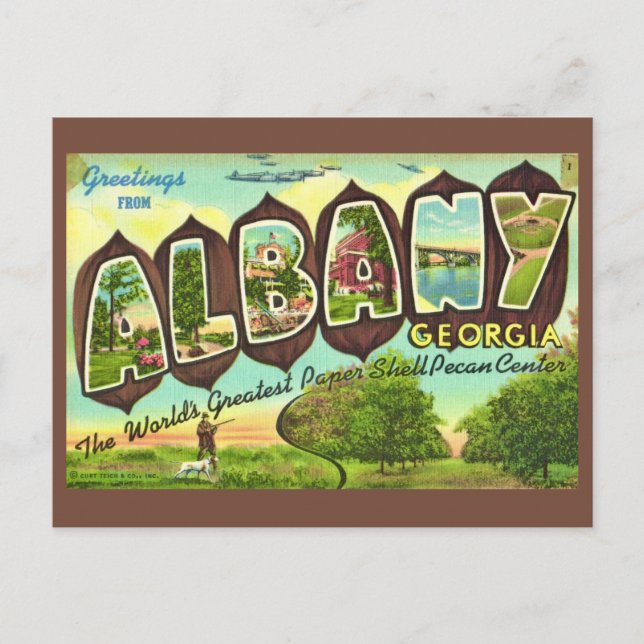 Carte postale ancienne d'Albany Géorgie (Devant)
