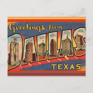 Carte postale ancienne de Dallas Texas