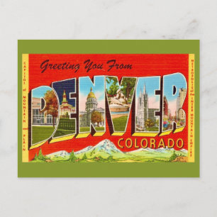 Carte postale ancienne de Denver Colorado