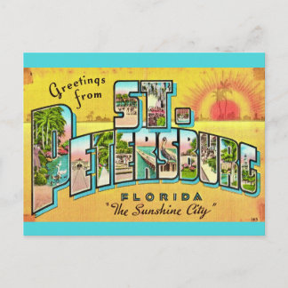 Carte postale ancienne de St Petersburg Floride