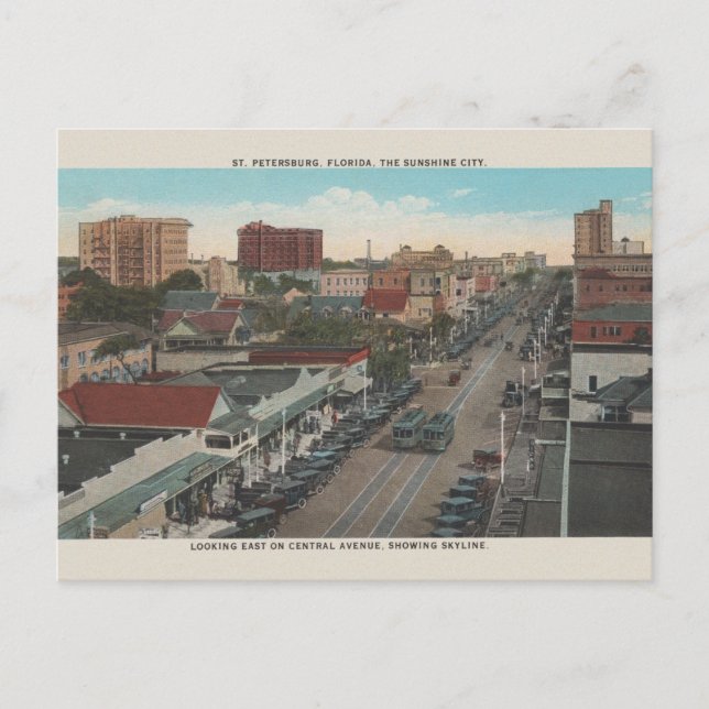 Carte postale ancienne de St. Petersburg Floride (Devant)