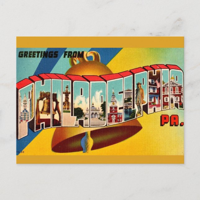 Carte postale ancienne du Liberty Bell (Devant)