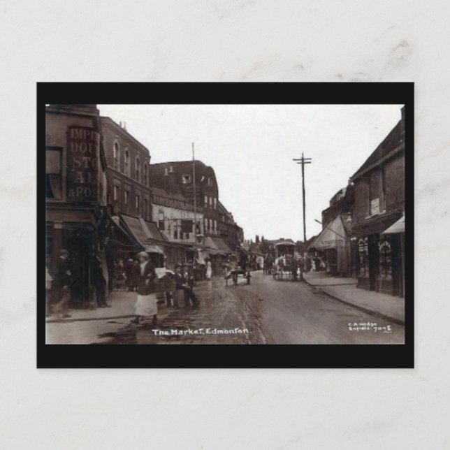 Carte postale ancienne - Edmonton Market. Londres (Devant)