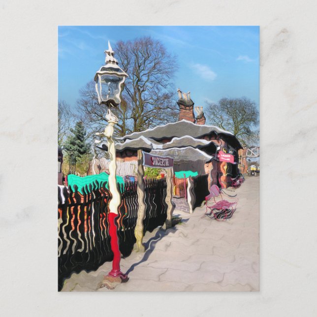 CARTE POSTALE ANCIENNE GARE (Devant)